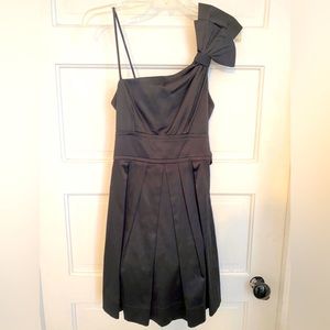 Black Satin Cocktail Dress